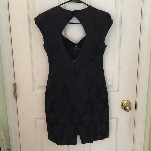 Vintage 80s Black Mini Dress - Picture 2 of 2